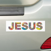 Jezus Christus Bumpersticker (Op auto)