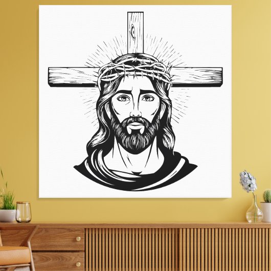 Jezus Christus Canvas Afdruk (Insitu (Woonkamer))