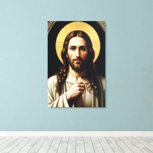 Jezus Christus canvas Afdruk (Insitu (Houten vloer))