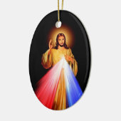 Jezus Christus Ceramic Oval Ornament (Links)