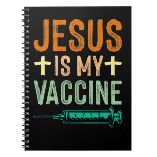 Jezus Christus Christelijke Jezus is mijn vaccin C Notitieboek