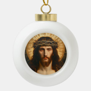 Jezus Christus Christelijke religieuze kunst Keramische Bal Ornament