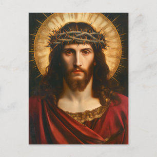 Jezus Christus Christelijke religieuze kunst Uitnodiging Briefkaart