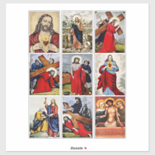 Jezus Christus Collage Kunst Christelijk Religie Sticker
