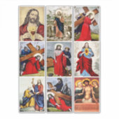 Jezus Christus Collage Kunst Christelijk Religie Sticker (Voorkant)