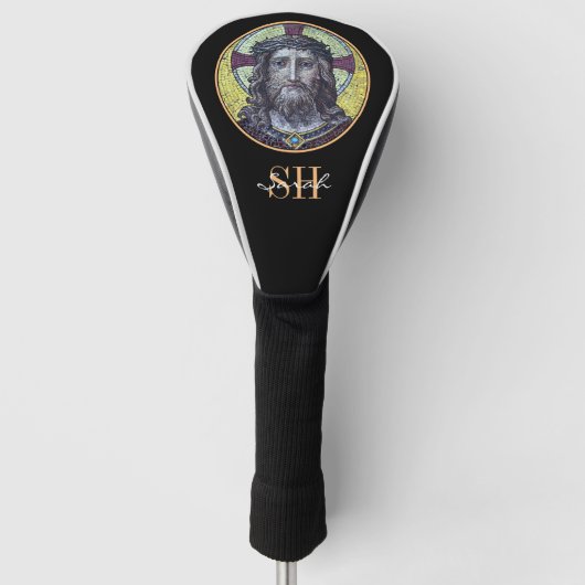 Jezus Christus & Compassie Kunst  Golf Golf H Golfheadcover (Voorkant)