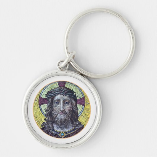 Jezus Christus & Compassie Kunst  Sleutelhanger (Voorkant)