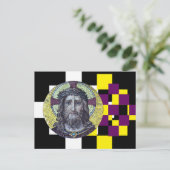 Jezus Christus & Compassie, moderne kunst / briefk Briefkaart (Staand voorkant)