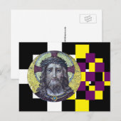 Jezus Christus & Compassie, moderne kunst / briefk Briefkaart (Voorkant / Achterkant)