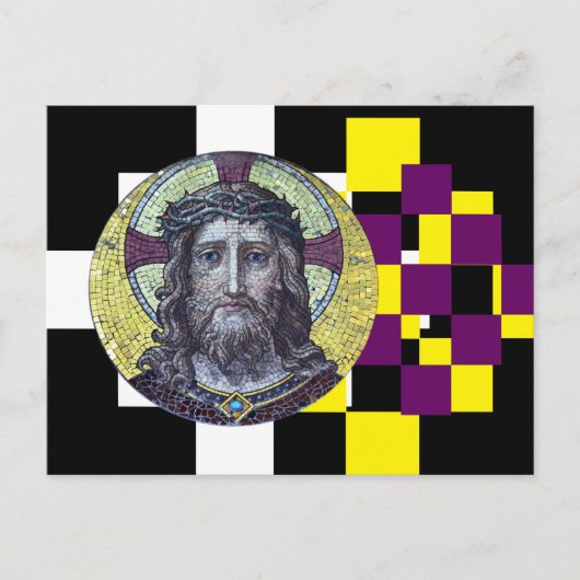 Jezus Christus & Compassie, moderne kunst / briefk Briefkaart (Voorkant)