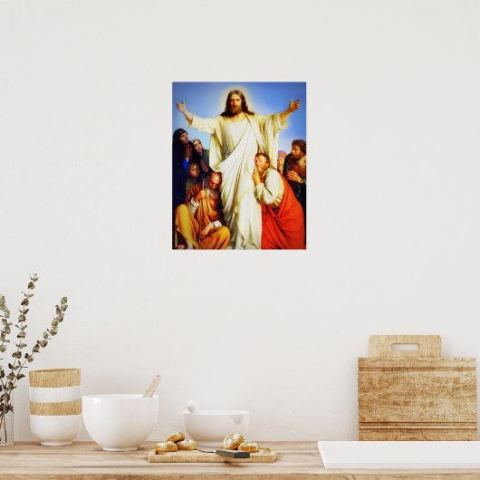 Jezus Christus Consoler Poster (Keuken)