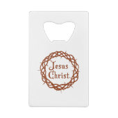 Jezus Christus Creditkaart Flessenopener (Achterkant)