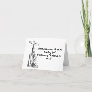Jezus Christus Cross Lamb van God Kaart
