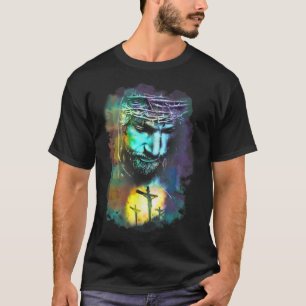 Jezus Christus Cross Religieuze Afbeelding Christe T-shirt