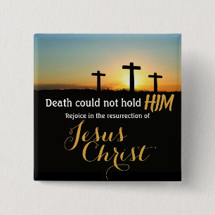 Jezus Christus Cross Resurrection Pin Button