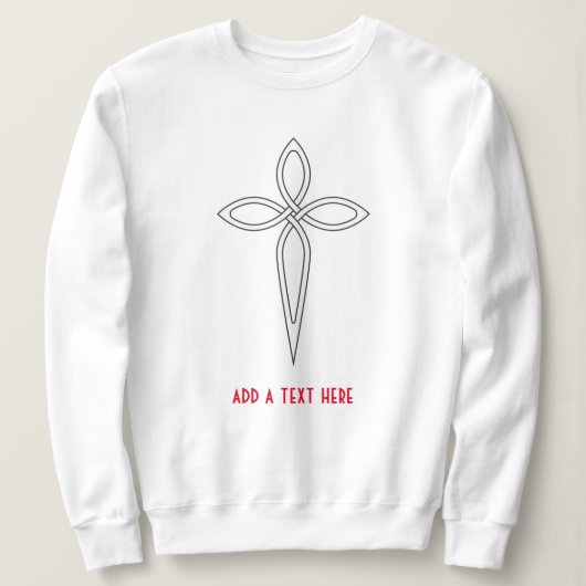 Jezus Christus Cross Sweatshirt (Design voorkant)
