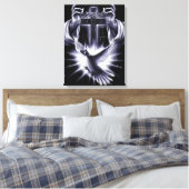 Jezus Christus Crown of Thorns and Dove Canvas Afdruk (Insitu (Slaapkamer))