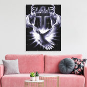 Jezus Christus Crown of Thorns and Dove Canvas Afdruk (Insitu (Woonkamer))