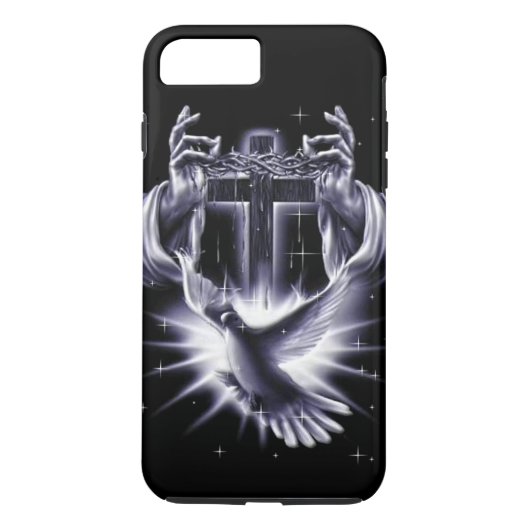 Jezus Christus Crown of Thorns and Dove Case-Mate iPhone Case (Achterkant)