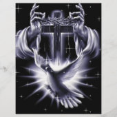 Jezus Christus Crown of Thorns and Dove Flyer (Voorkant)