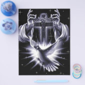 Jezus Christus Crown of Thorns and Dove Flyer (Enkel)