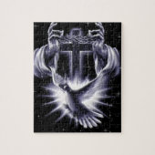 Jezus Christus Crown of Thorns and Dove Legpuzzel (Verticaal)