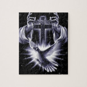 Jezus Christus Crown of Thorns and Dove Legpuzzel