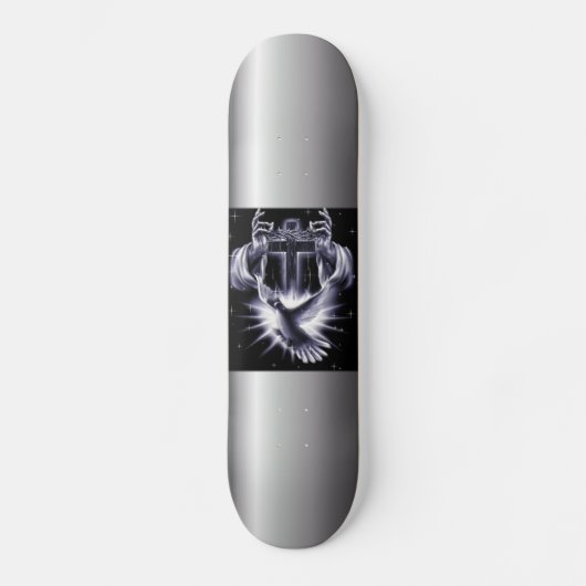 Jezus Christus Crown of Thorns and Dove Skateboard (Voorkant)