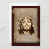 Jezus Christus Crown of Thorns on Scroll (Voorkant / Achterkant)