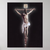 Jezus Christus Crucified Devotional Afbeelding Poster (Voorkant)