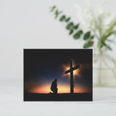 Jezus Christus Crucifixion Cross Briefkaart (Staand voorkant)