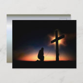 Jezus Christus Crucifixion Cross Briefkaart (Voorkant / Achterkant)