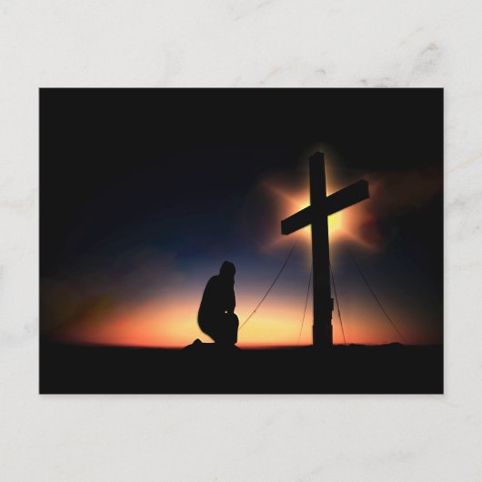Jezus Christus Crucifixion Cross Briefkaart (Voorkant)
