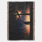 Jezus Christus Crucifixion Cross Deken (Voorkant Verticaal)