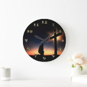 Jezus Christus Crucifixion Cross Grote Klok (Huis)