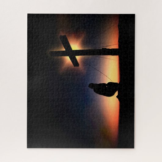 Jezus Christus Crucifixion Cross Legpuzzel (Verticaal)