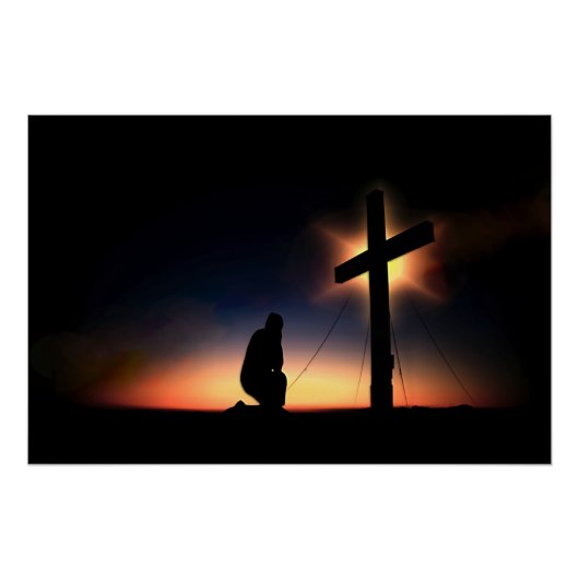 Jezus Christus Crucifixion Cross Perfect Poster (Voorkant)
