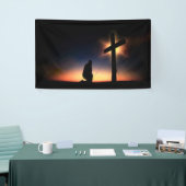 Jezus Christus Crucifixion Cross Spandoek (Beurs)