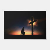 Jezus Christus Crucifixion Cross Vloermat Deurmat (Voorkant)