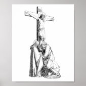 Jezus Christus Crucifixion, kunst van illustratie Poster (Voorkant)