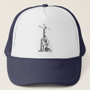 Jezus Christus Crucifixion, kunst van illustratie Trucker Pet
