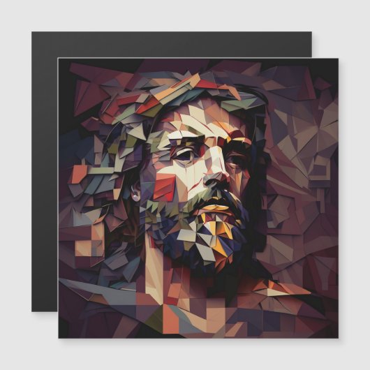 Jezus Christus cubisme (Voorkant / Achterkant)