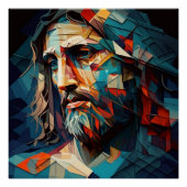 Jezus Christus cubisme Perfect Poster (Voorkant)