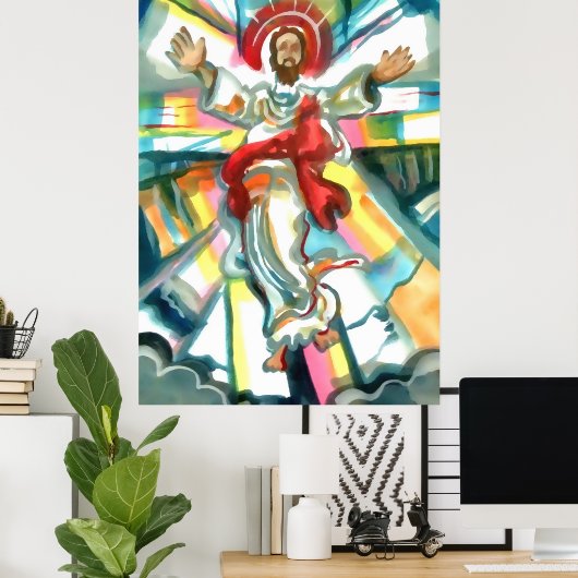 Jezus Christus, de Ascension Poster (Thuiskantoor)