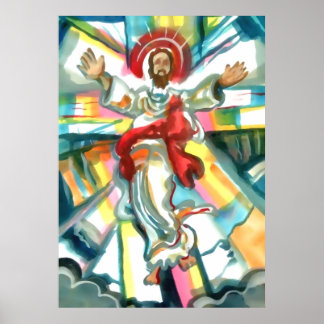 Jezus Christus, de Ascension Poster