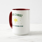 Jezus Christus de Bright Morning Star Mok (Voorkant links)