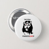 Jezus Christus - de echte revolutionair Ronde Button 5,7 Cm (Voorkant /achterkant)