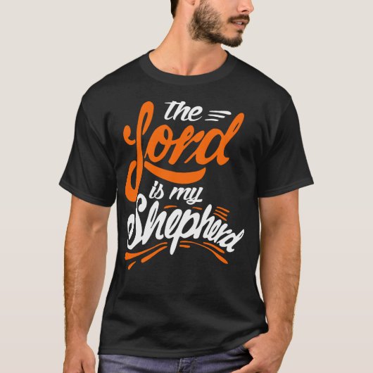 Jezus Christus, de Heer is mijn Shepherd Tshirt (Voorkant)
