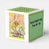 Jezus Christus, de hogepriester gunst doos Bedankdoosjes (Achterkant)