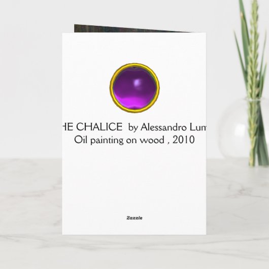 JEZUS CHRISTUS, DE KELK IN EMMAUS FEESTDAGEN KAART (Achterkant)